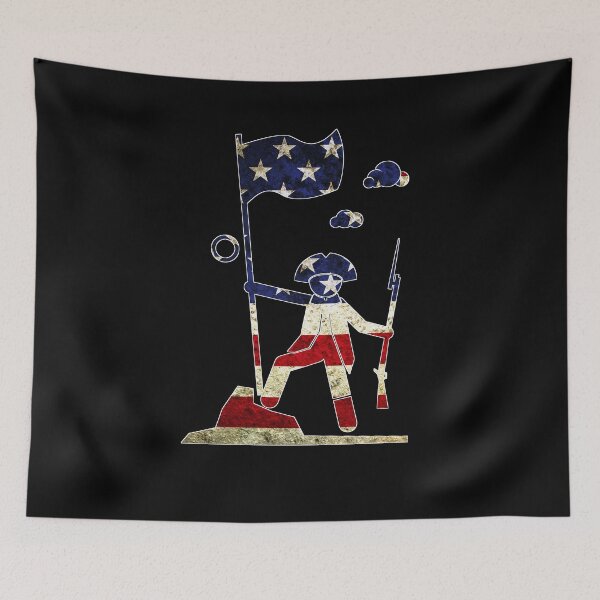 Item preview, Vntage American Soldier Raising American Flag designed and sold by Stickman--.