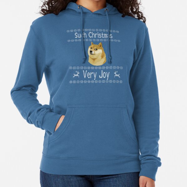 Artikel-Vorschau von Doge Meme So Weihnachten, sehr Freude hässliche Christmas Sweater Artikel, designt und verkauft von SnarkyShirts.