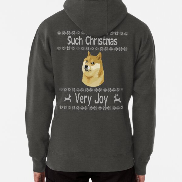 Vista previa del artículo con la obra «Doge Meme Such Christmas, Very Joy ugly Christmas Sweater artículos», diseñado y vendido por SnarkyShirts.