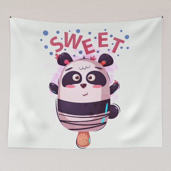 Item preview, Sweet Cute Animal Friendly Panda designed and sold by urban-color.