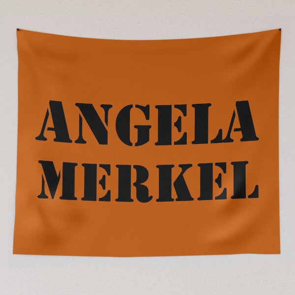 Item preview, Angela Merkel Black Text Premium designed and sold by Design-Maniya.