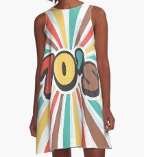 Vestido acampanado 70s