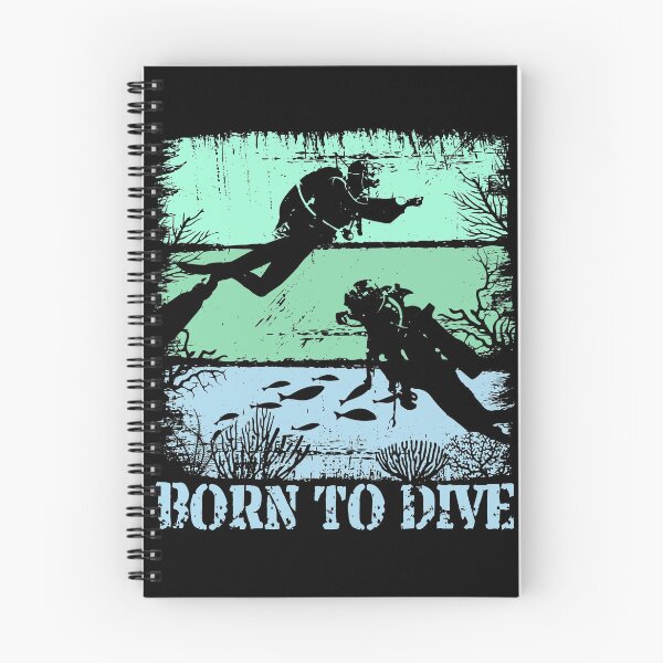 Item preview, Born to dive diving diver retro saying design designed and sold by brunsch-print.
