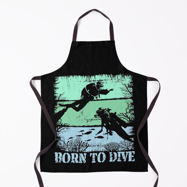 Item preview, Born to dive diving diver retro saying design designed and sold by brunsch-print.