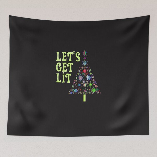 Aperçu de l'œuvre Let's Get Lit Shirt Adulte Funny Christmas s créée et vendue par Nscleona.