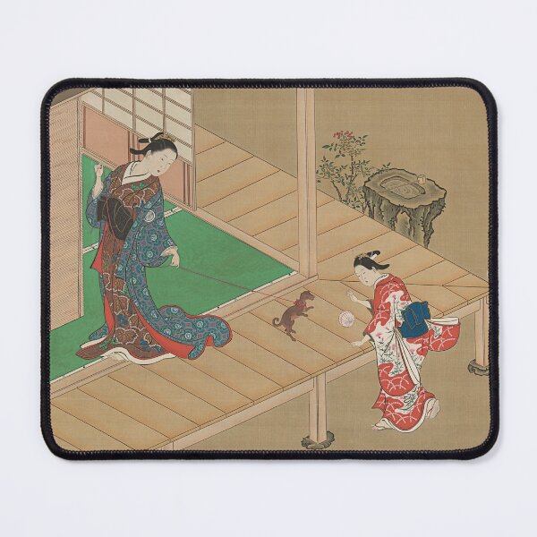 Item preview, Vintage Japanese Women playing with dog designed and sold by IliaLobell.