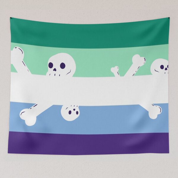 Item preview, spooky mlm pride flag designed and sold by Drawingsnake.