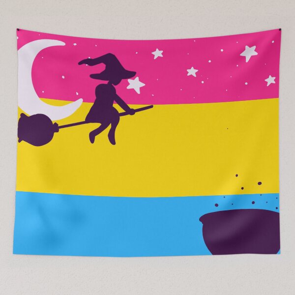 Item preview, spooky pan pride flag designed and sold by Drawingsnake.