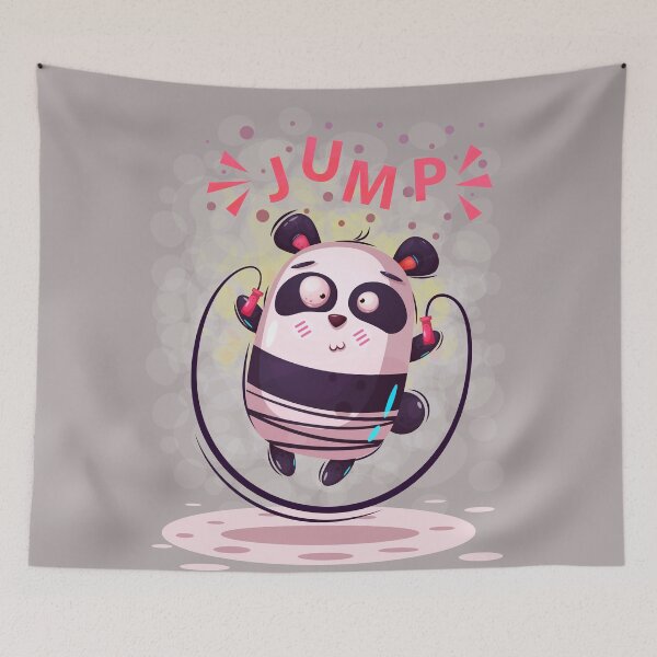 Item preview, Jump Cute Animal Friendly Panda designed and sold by urban-color.