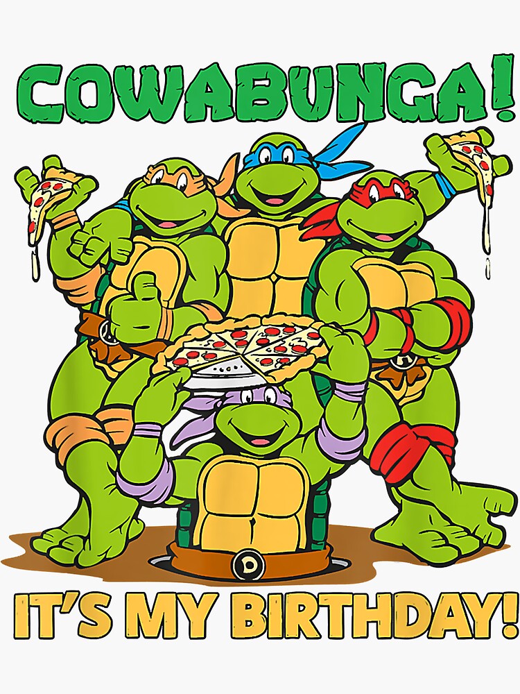 Mademark x Teenage Mutant Ninja Turtles - Cowabunga! It's My Birthday |  Sticker