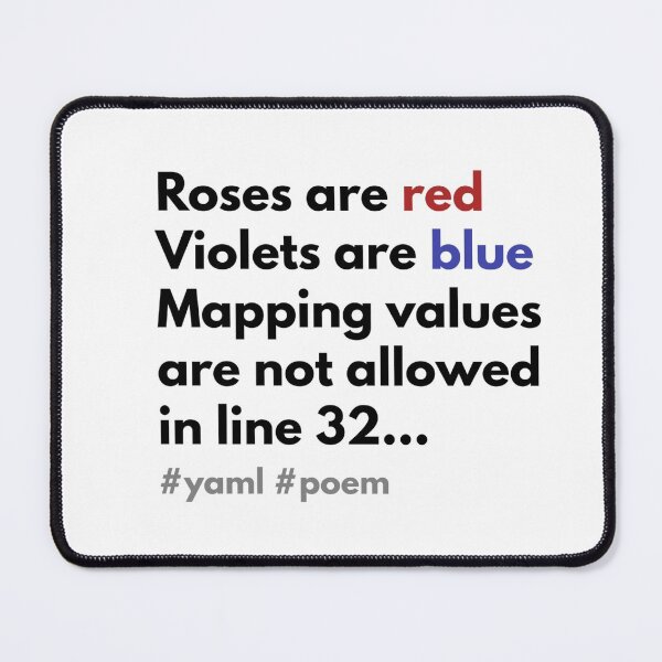 Item preview, Yaml Poem - Mapping Values Are Not Allowed designed and sold by cookieandcode.