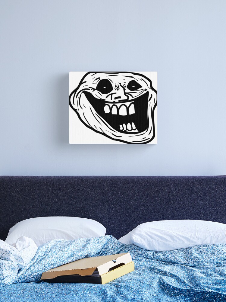 Creepy Troll Face Halloween, Scary Funny Face, Ghost Graphic art | Scarf