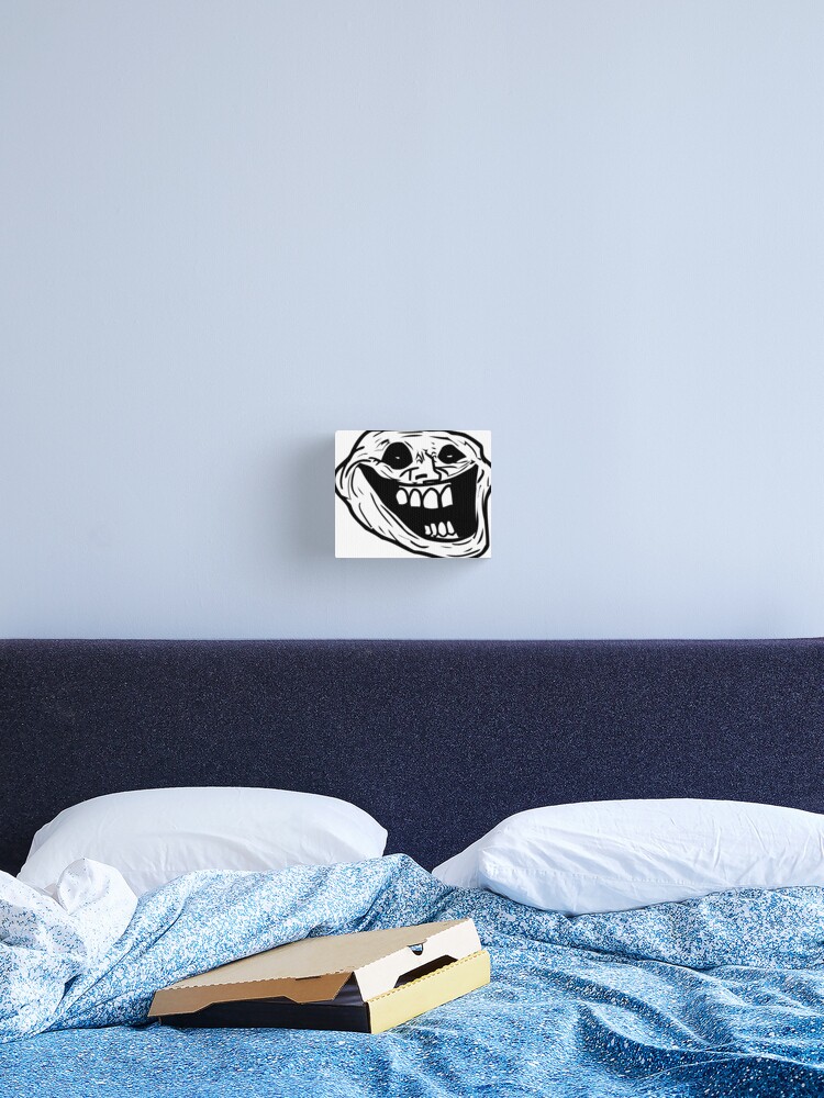 Creepy Troll Face Halloween, Scary Funny Face, Ghost Graphic art Sticker  for Sale by Abdullah Qazi