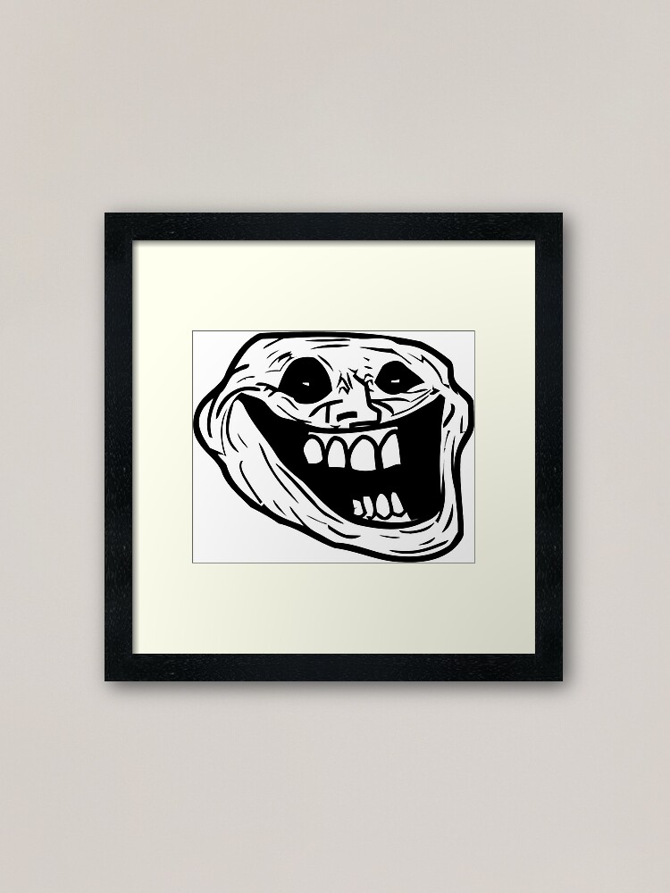 Creepy Troll Face Halloween, Scary Funny Face, Ghost Graphic art Art Board  Print for Sale by Abdullah Qazi