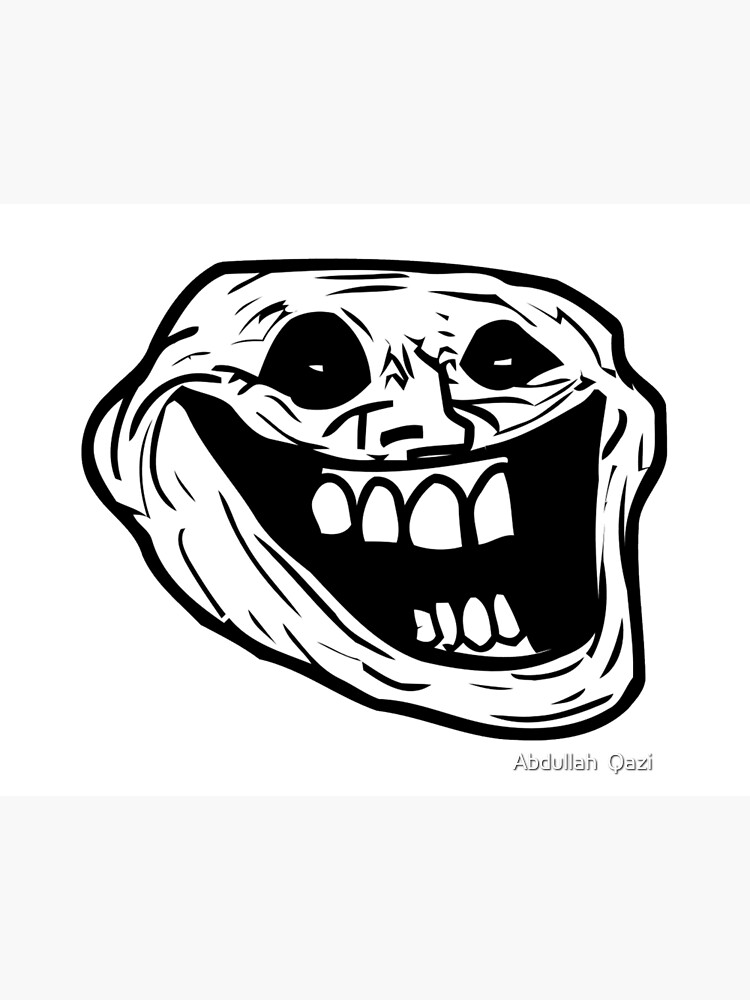 Creepy Troll Face Halloween, Scary Funny Face, Ghost Graphic art