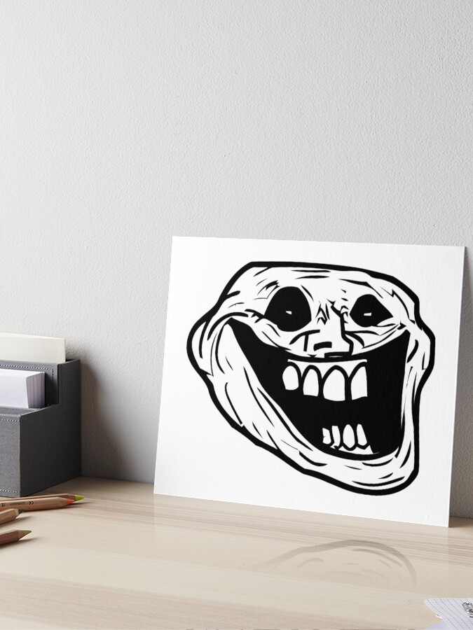 Creepy Troll Face Halloween, Scary Funny Face, Ghost Graphic art |  Essential T-Shirt