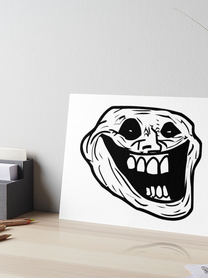 Creepy Troll Face Halloween, Scary Funny Face, Ghost Graphic art Sticker  for Sale by Abdullah Qazi in 2023