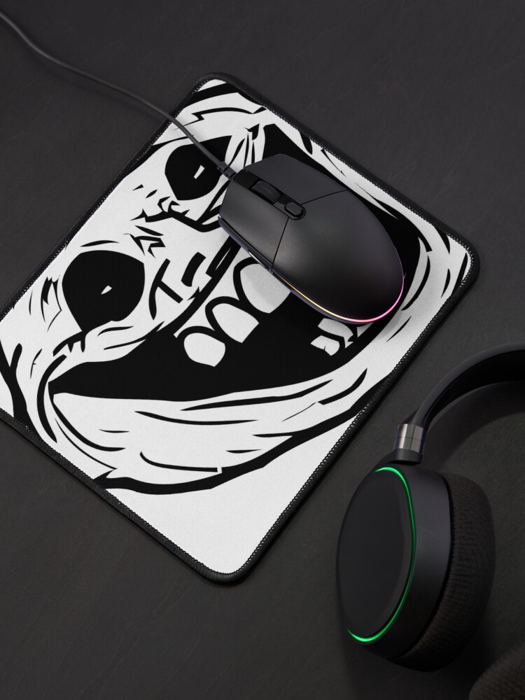 Scared Cartoon Face' Mouse Pad