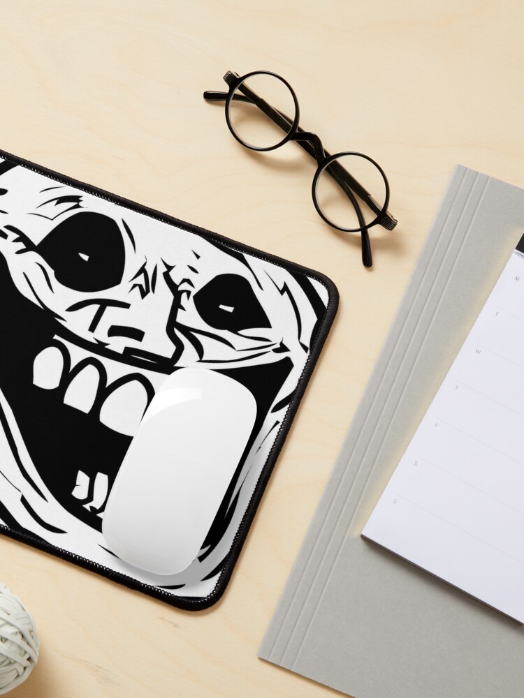 Creepy Troll Face Halloween, Scary Funny Face, Ghost Graphic art | Scarf