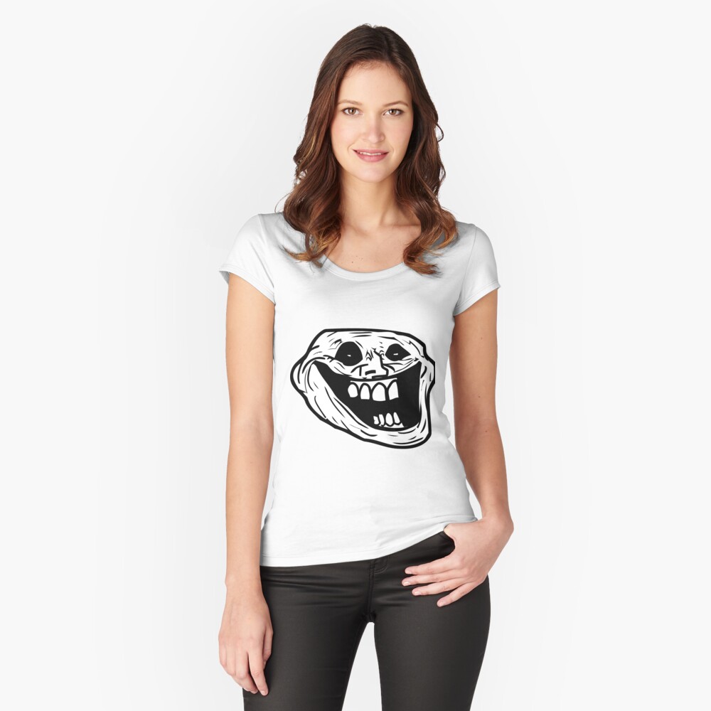 Creepy Troll Face Halloween, Scary Funny Face, Ghost Graphic art |  Essential T-Shirt