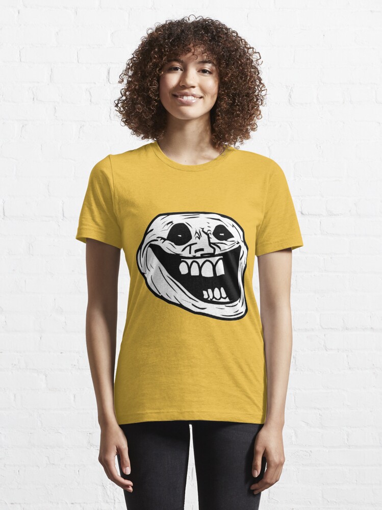 Creepy Troll Face Halloween, Scary Funny Face, Ghost Graphic art |  Essential T-Shirt