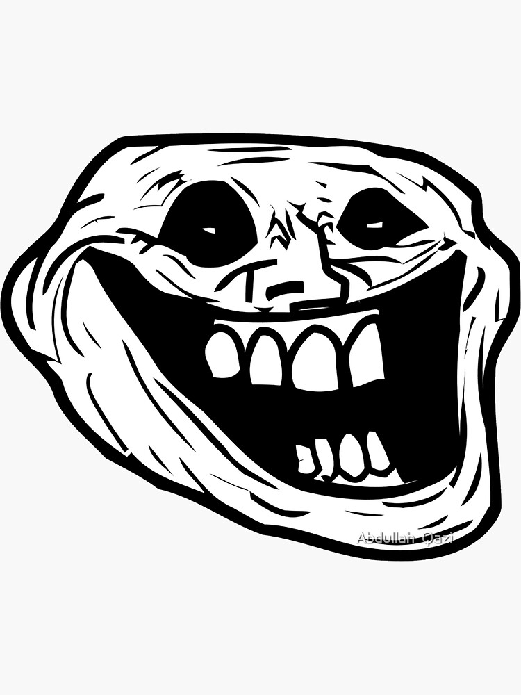 Troll Face Troll Scary Sticker - Troll Face Troll Scary Discord Dark Mode  Troll - Discover & Share GIFs