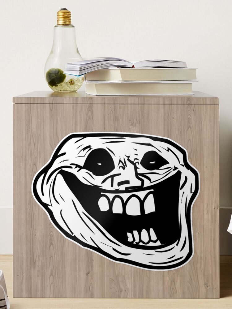 Creepy Troll Face Halloween, Scary Funny Face, Ghost Graphic art Art Board  Print for Sale by Abdullah Qazi