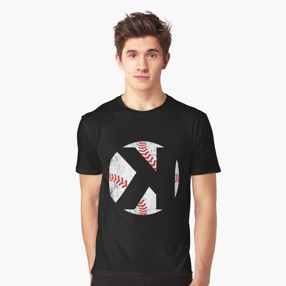 Baseball Backwards K Strikeout Score Keeper Funny - Baseball - T-Shirt