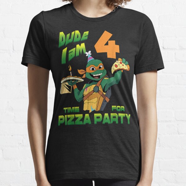Mademark x Teenage Mutant Ninja Turtles - Dude I am 5 Years Old Mikey Pizza Birthday  Party Essential T-Shirt for Sale by Nscleona
