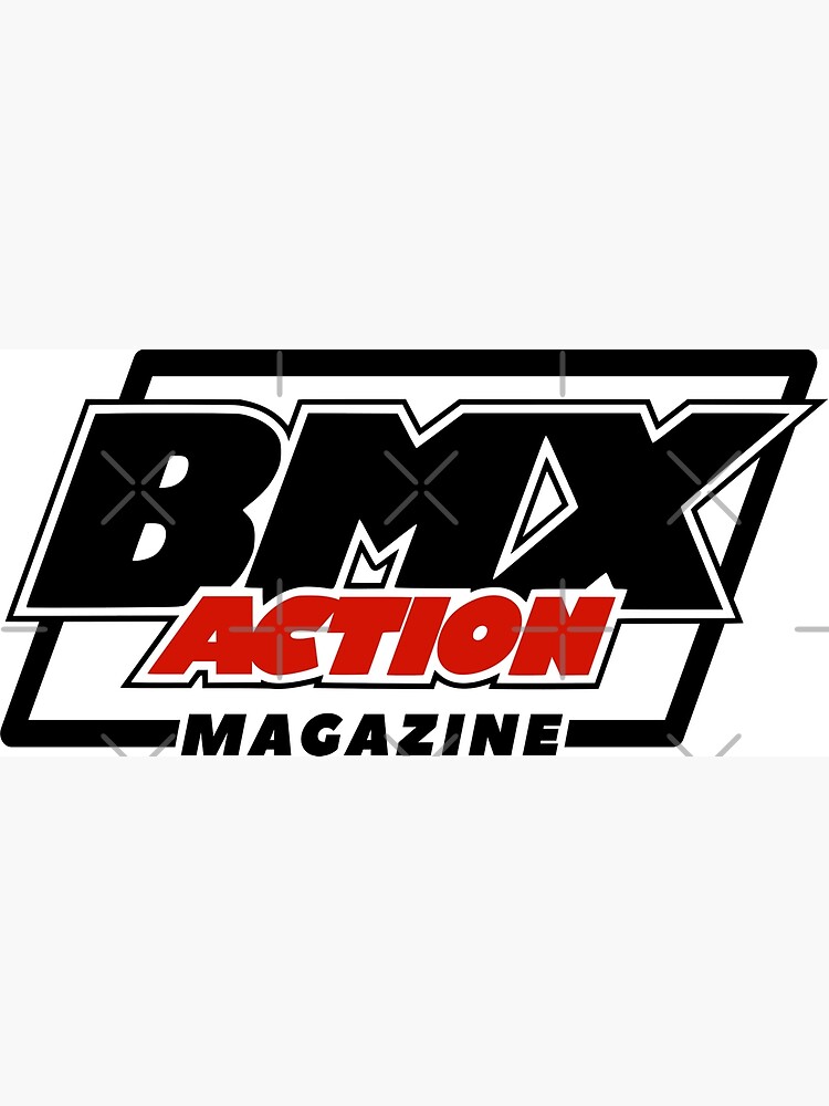 "BMX Action Magazine vintage BMX logo" Metal Print for Sale by