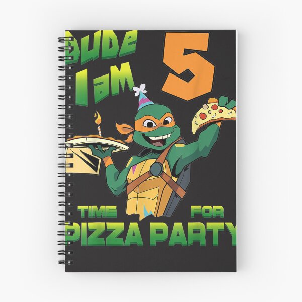 Item preview, Mademark x Teenage Mutant Ninja Turtles - Dude I am 5 Years Old Mikey Pizza Birthday Party designed and sold by Nscleona.