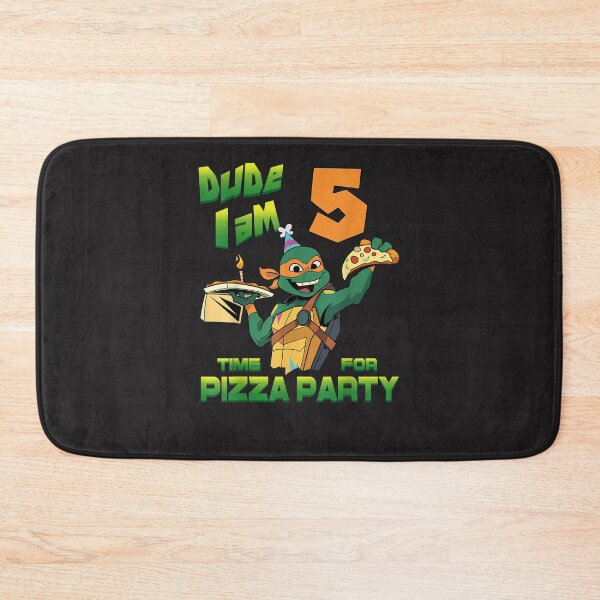 Item preview, Mademark x Teenage Mutant Ninja Turtles - Dude I am 5 Years Old Mikey Pizza Birthday Party designed and sold by Nscleona.