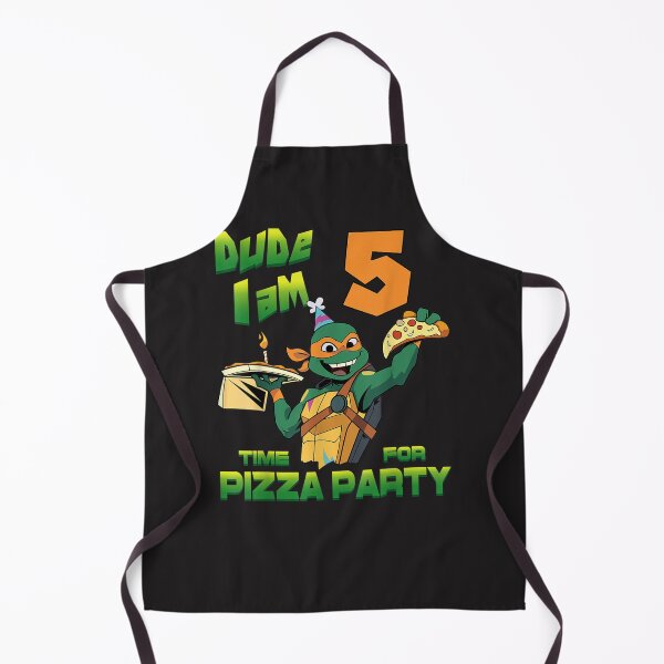 Item preview, Mademark x Teenage Mutant Ninja Turtles - Dude I am 5 Years Old Mikey Pizza Birthday Party designed and sold by Nscleona.