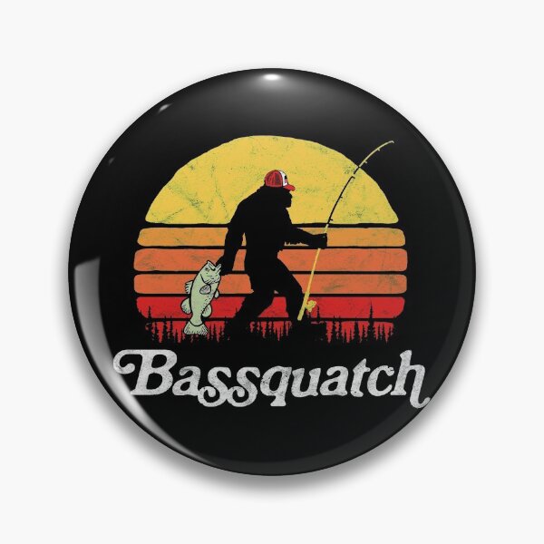 Item preview, Bassquatch! Funny Bigfoot Fishing Outdoor Retro  designed and sold by Studio520.