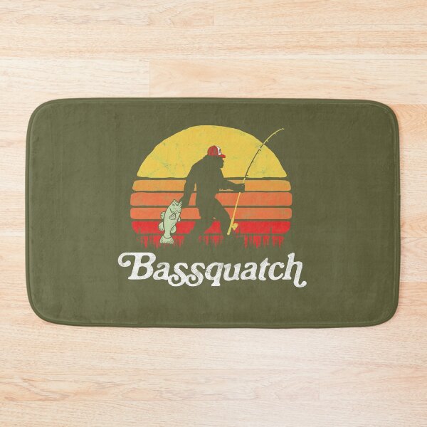 Item preview, Bassquatch! Funny Bigfoot Fishing Outdoor Retro  designed and sold by Studio520.