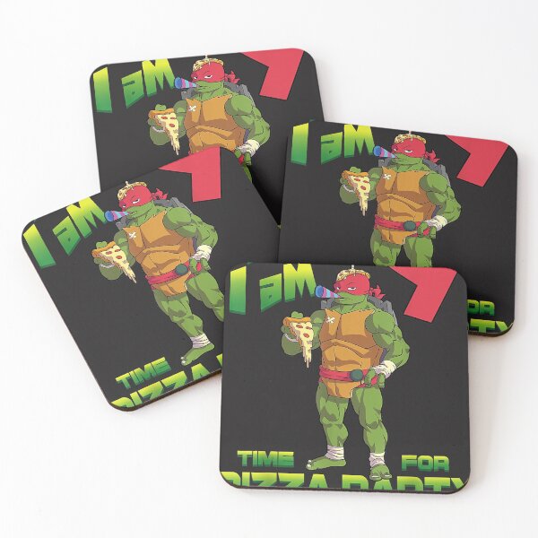 Item preview, Mademark x Teenage Mutant Ninja Turtles - Dude I am 9 Years Old Raphael Pizza Birthday Party designed and sold by Nscleona.