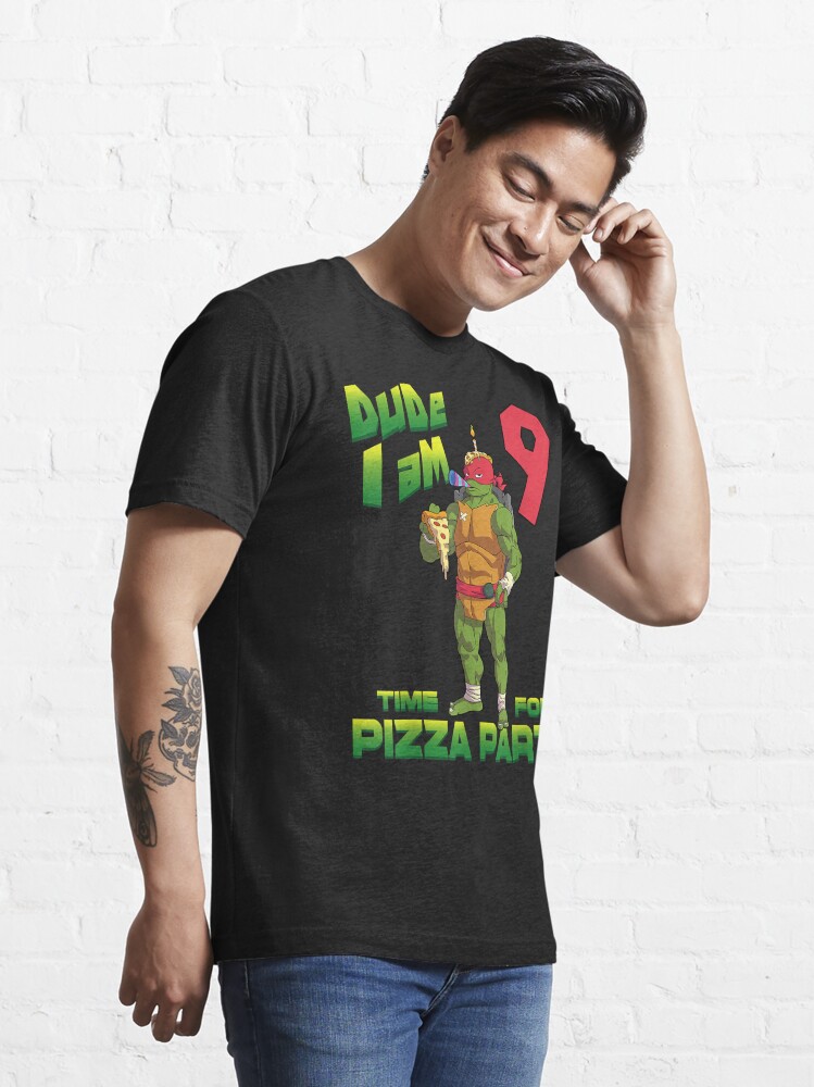  Teenage Mutant Ninja Turtles Ok But First Pizza Premium T-Shirt  : Clothing, Shoes & Jewelry