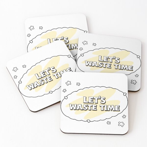Item preview, Let's Waste Time designed and sold by The Cultured  Noodle.