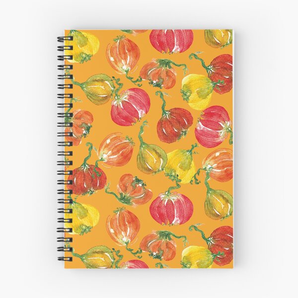 Item preview, Loose Watercolor Pumpkins - Autumn Pattern Orange Background designed and sold by AlicjaCurioseur.