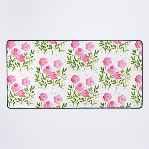 Item preview, Pink rustic floral chic watercolor flowers designed and sold by Artbymonika.