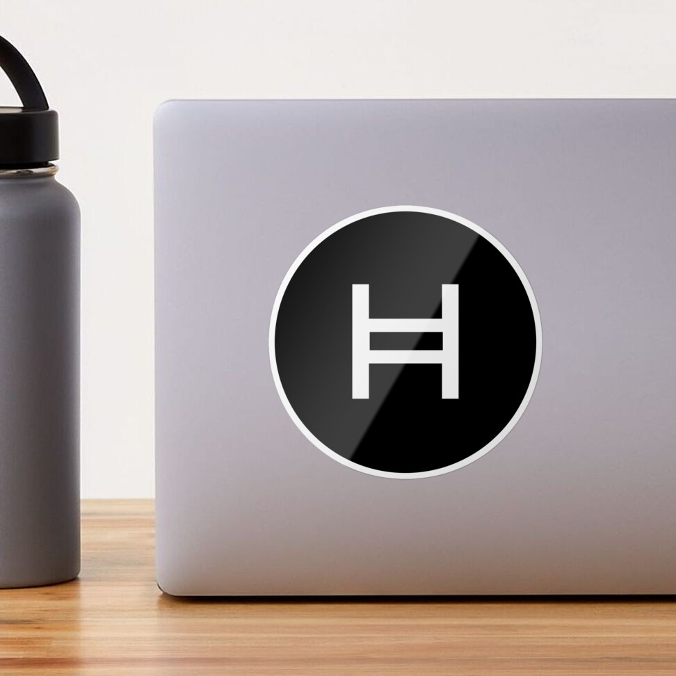 Pegatina for Sale con la obra « Inversor en acciones Hedera Hashgraph HBAR  Crypto Logo» de Aetha | Redbubble