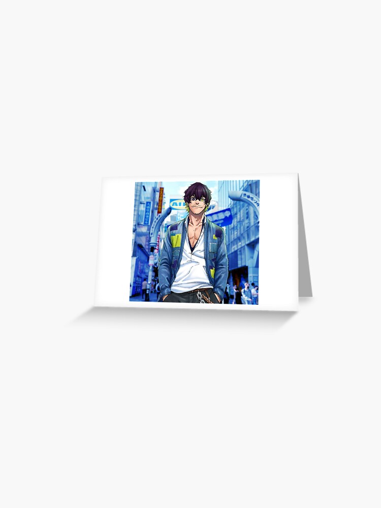 Tokimitsu Aoshi in Casual Clothes Shibuya Blue ブルーロックLock | Sticker