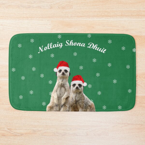 Item preview, Nollaig Shona Dhuit Meerkats designed and sold by quentinjlang.