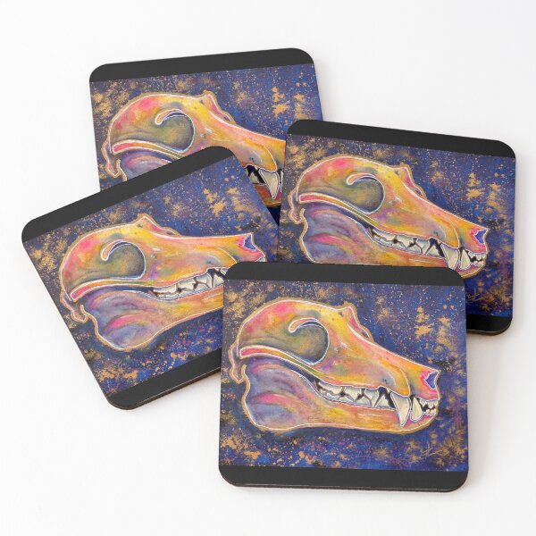 Item preview, Fruit Bat Watercolor Skull designed and sold by Kristin (Thornton) Barker.