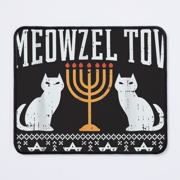 Item preview, Meowzel Tov Chanukah Jewish Cat Owner Ugly Hanukkah Gift designed and sold by Nscleona.