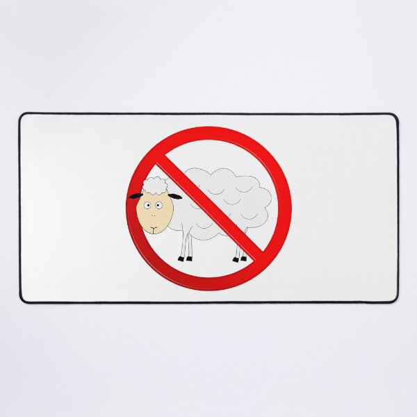 Item preview, Sheep Not Allowed Sign designed and sold by MarkUK97.