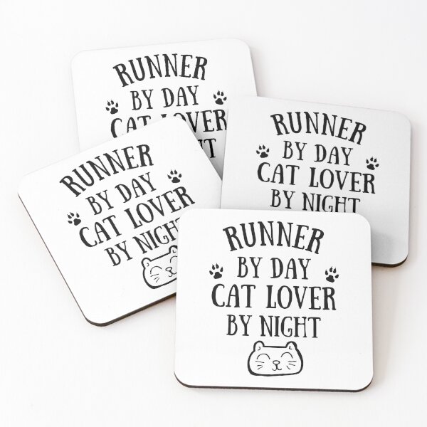 Item preview, Runner by day. Cat lover by night designed and sold by TheGreenGoat.