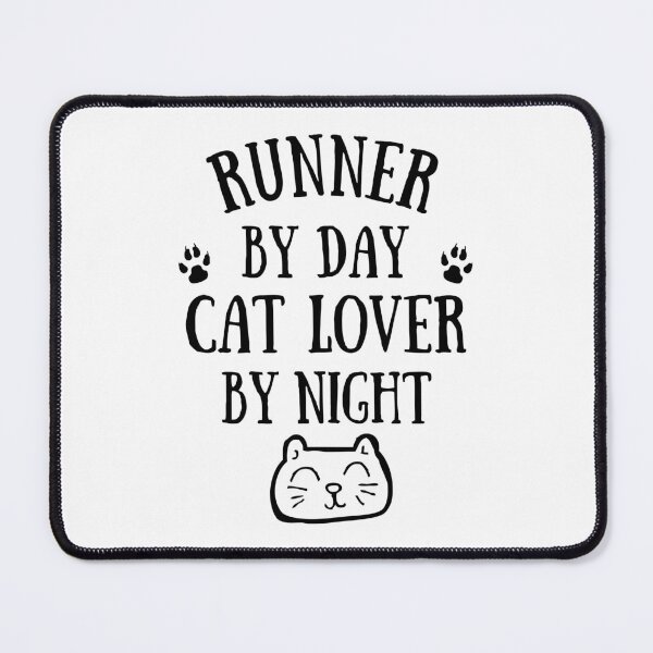 Item preview, Runner by day. Cat lover by night designed and sold by TheGreenGoat.