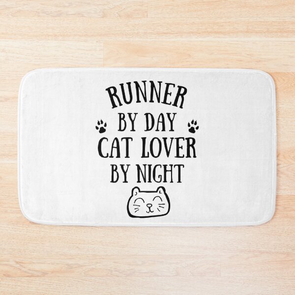 Item preview, Runner by day. Cat lover by night designed and sold by TheGreenGoat.