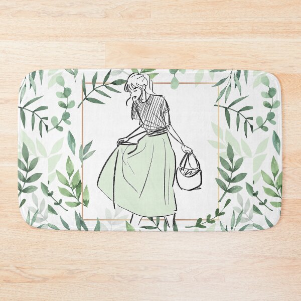 Item preview, Hand Drawn Woman Sketch in Olive Frame designed and sold by VinBasis.